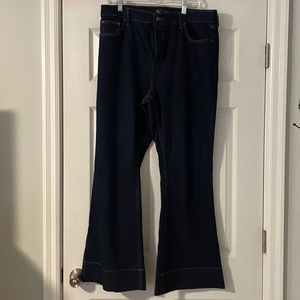 Boden dark rinse flare jeans, size 14.